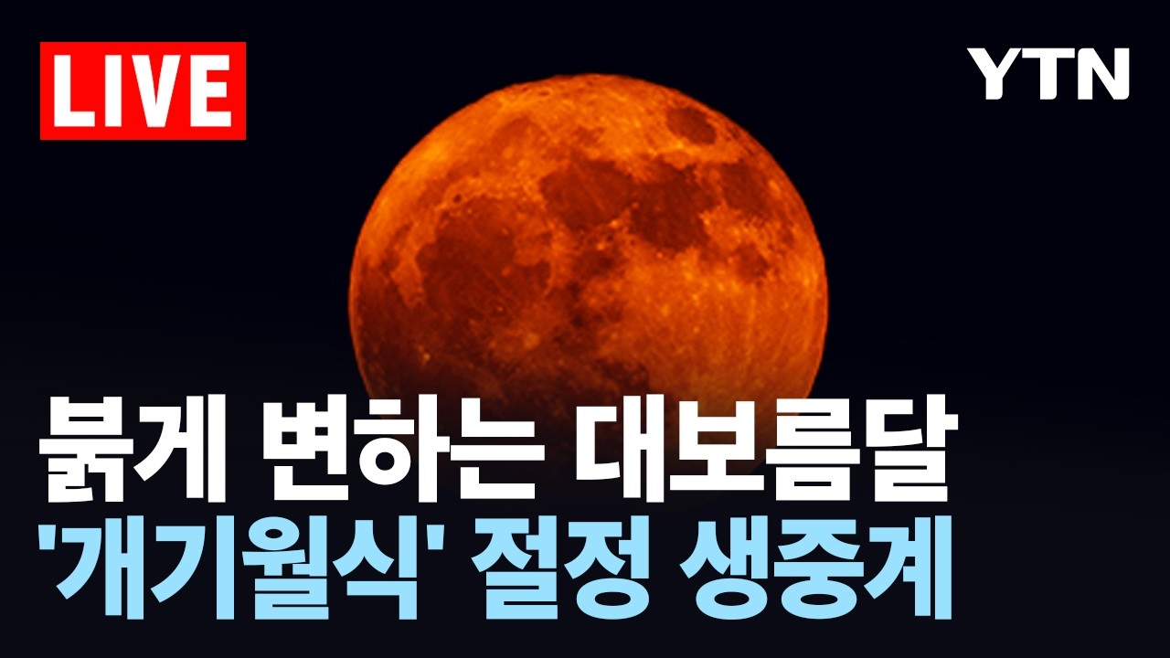 개기월식 생중계 화면 대표 이미지