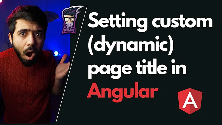 How to set custom (dynamic) page title in Angular