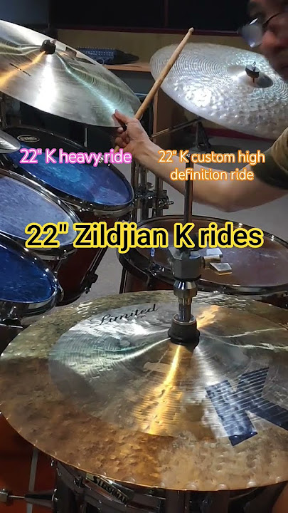22' Zildjian ride comparison #drums #drummer #zildjian #shortvideo #shorts #trending #viral #virals