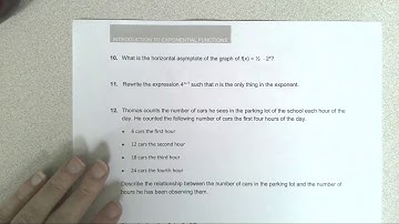 Exponential Functions Test Review