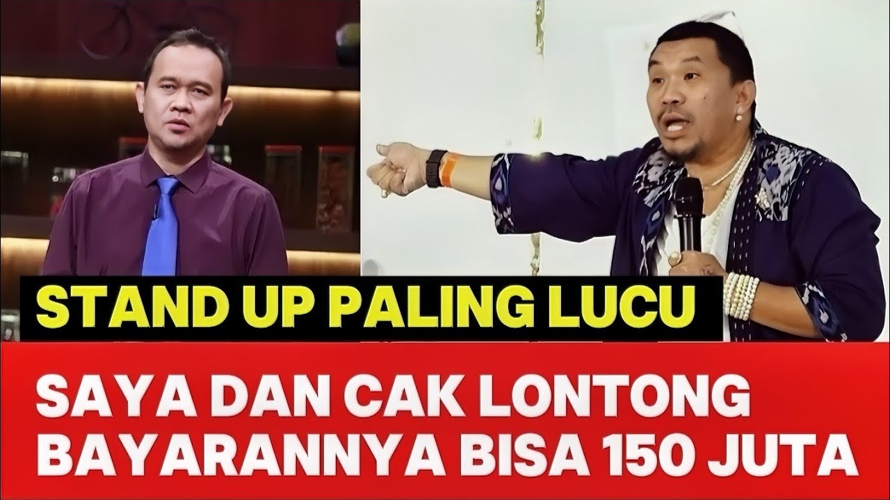 BLAK BLAKAN MONGOL STRES GAJI NYA STAND UP DENGAN CAK LONTONG, BISA SAMPAI 150 JUTA. STAND UP KOMEDI
