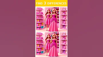 QUIZ Barbie 16 Find 3 Differences Find3differences Barbiequiz 