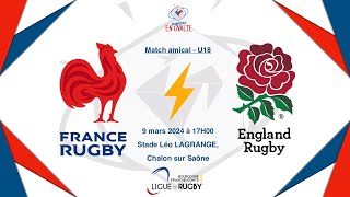 Crunch #m18 - #under18 : France Rugby vs England Rugby