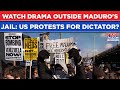 Venezuela's Maduro In US Jail: Watch Dramatic Scenes Before Court Appearance| Protesters Chant...