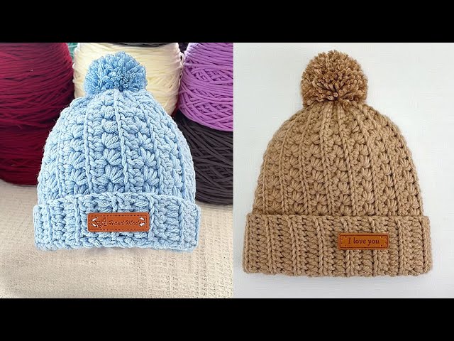 Snowflake Crochet Hat Tutorial ❄ Easy Winter Beanie for Beginners