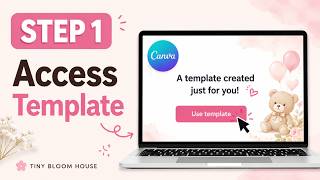 Step 1: How to Access Your Canva Baby Shower Website Template