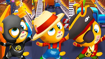 Funny Fails Talking Tom Gold Run 🐈 - Farmer Ginger Vs Super Ginger Vs Pirate Ginger #Shorts