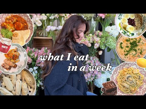 what i eat in a week| productive days + homemade food