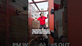 PM Wong tries out obstacle courses at the new Outward Bound Singapore Coney Island campus