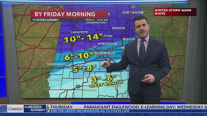 Indiana winter storm: Updated snowfall totals
