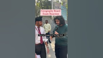 Geography Board Exam Reaction - Class 12 | First on YouTube | Boards 2025