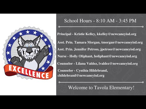 NCISD | Principal Welcome Video Tavola Elementary School | July 2023