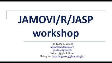 JAMOVI, R 및 JASP | 오픈 사이언스 워크숍 | Gilad Feldman
