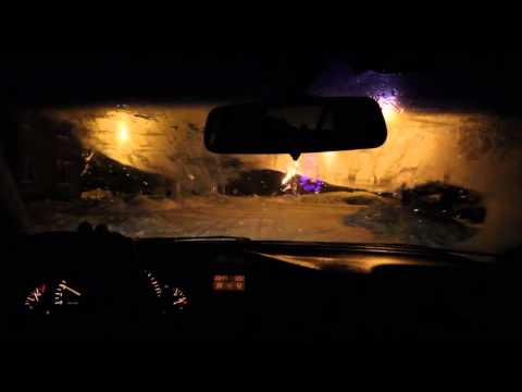 winter-opel-omega-drift-driving