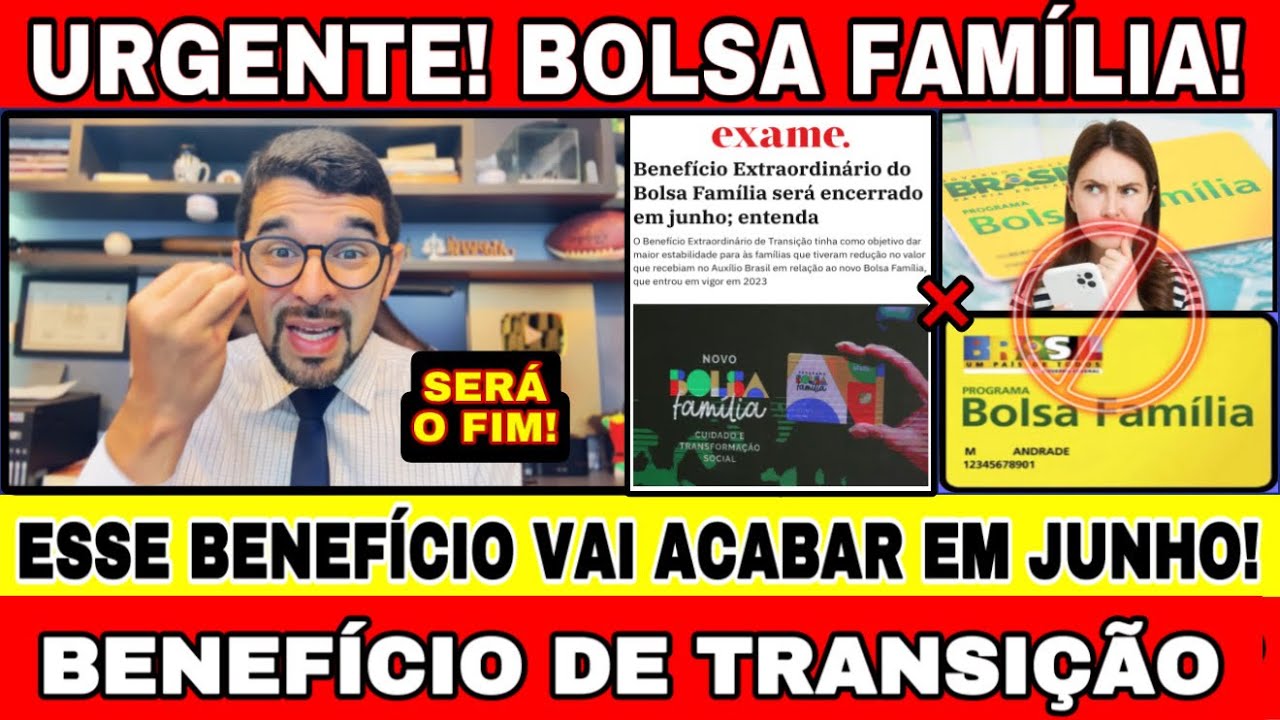 O BOLSA FAMÍLIA NÃO VAI ACABAR EM JUNHO! O QUE VAI ACABAR É APENAS O ...