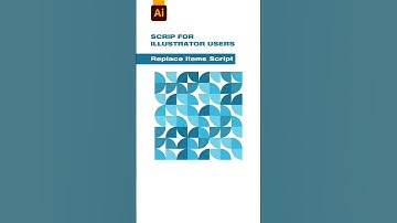 Replace items script | Replace items | scrips in illustrator | Illustrator tutorials
