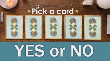 YES or NO ✨ Pick a Card Tarot Card Reading with Pendulum