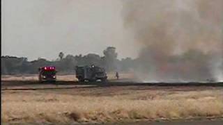Lincoln Airport Fire, 2009 Air Show [HQ]