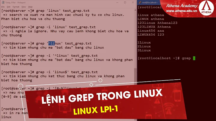 Lệnh GREP trong LINUX