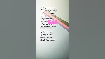 Learn English Through Song : APT with ROSE & Bruno Mars #shorts
