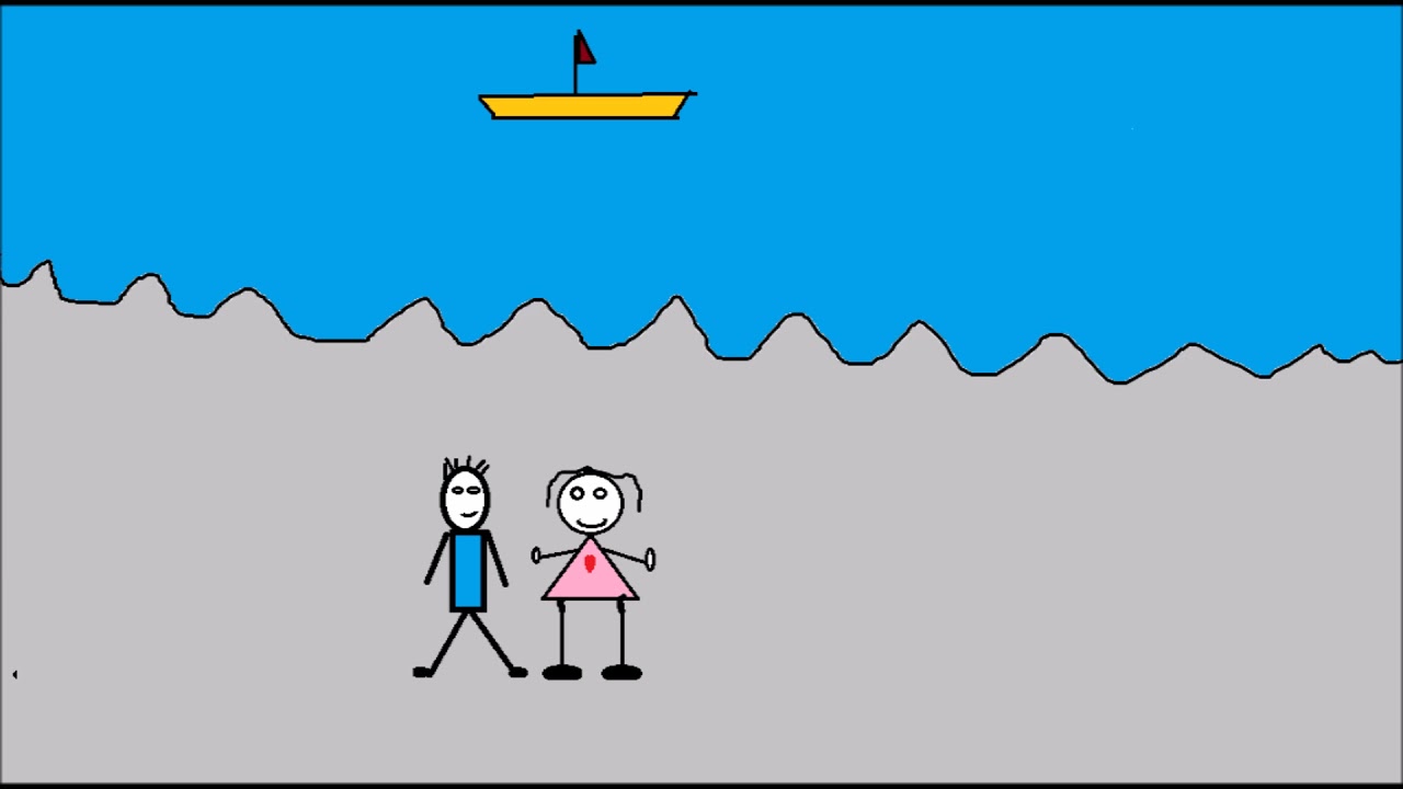 Caminaba un día por la playa en dibujos - YouTube