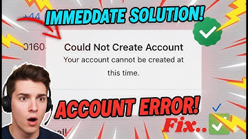 How to Fix Your Account Cannot Be Created At This Time Apple ID | iPhone | iPad