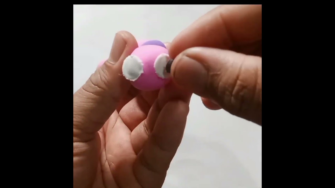 DIY how to make a cute Worm and with polymer clay 