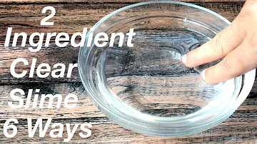 How do you make clear slime one ingredient?