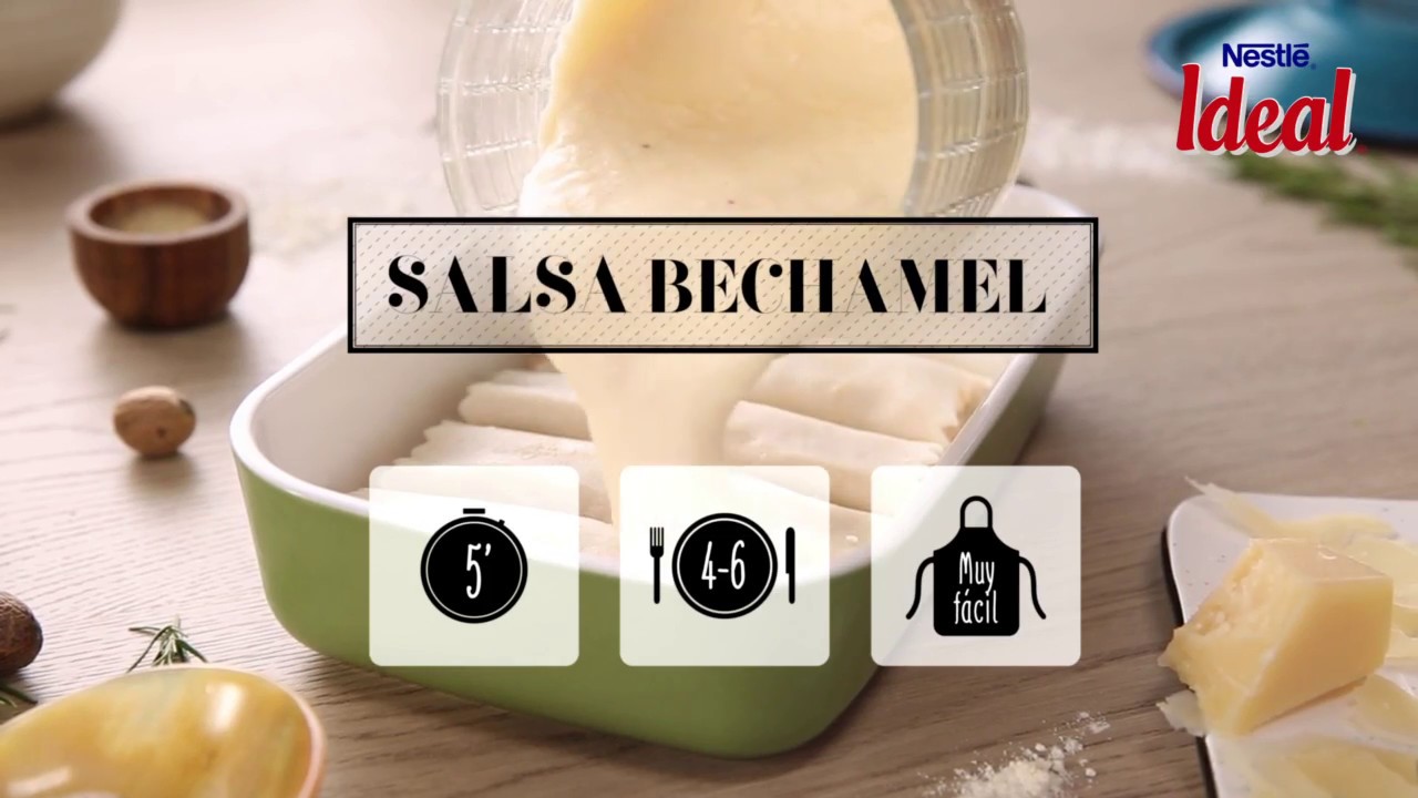 Salsa bechamel para canelones y lasaña - Recetas Leche IDEAL nestle philippines inc