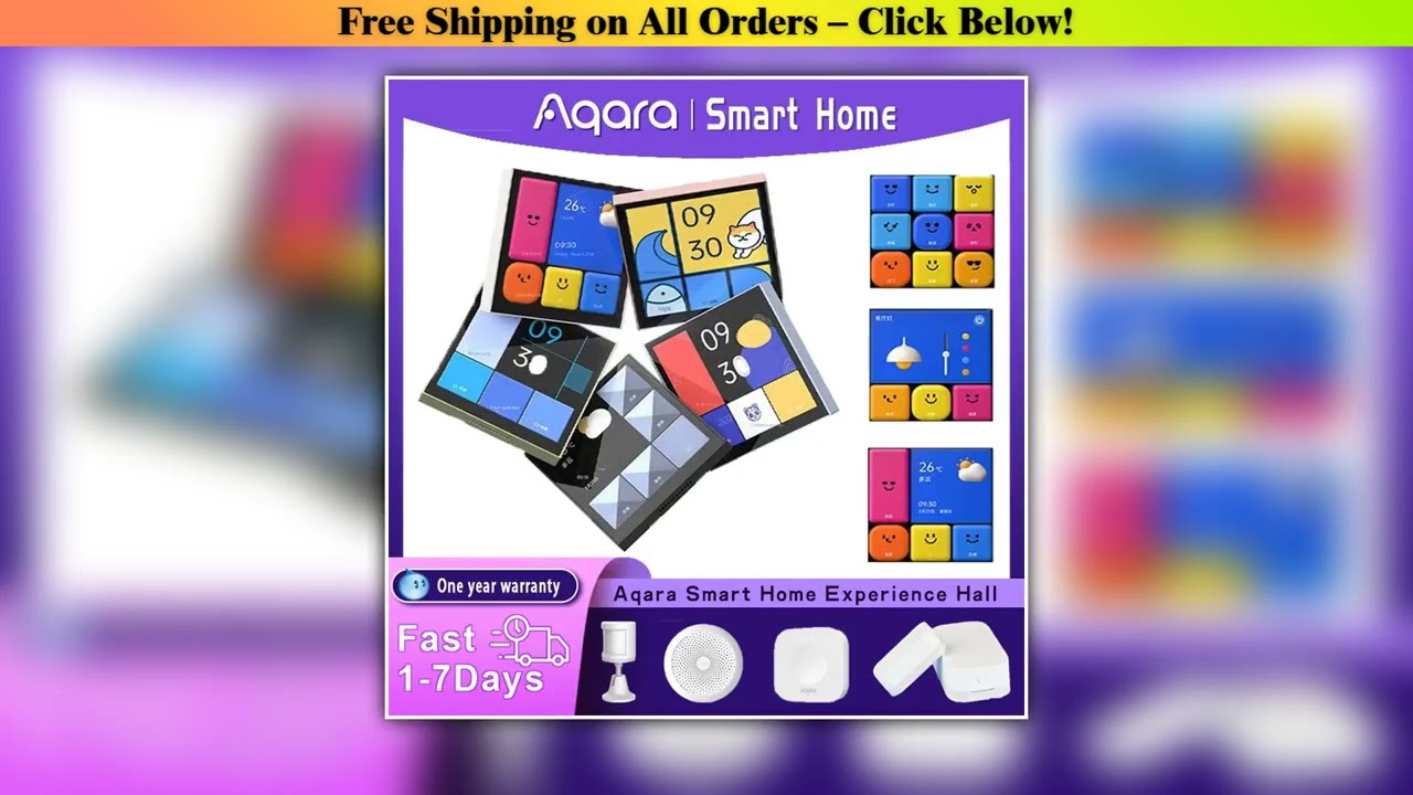 2024 Aqara Smart Switch S1E Touch Control 4" Full LED Timer Calendar Power Statistics Scene