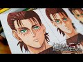 Drawing Eren yeager in different anime styles | Attack on titan / 進撃の巨人