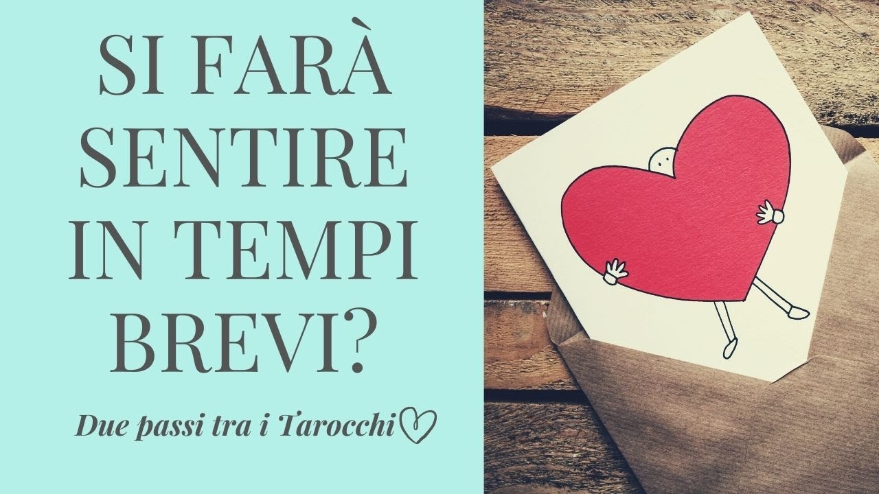 Vorrebbe ricontattarmi? Lo farà a breve? - Interattivo Amore con Tarocchi e Oracoli
