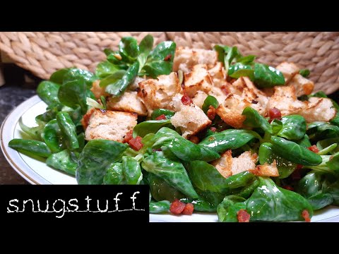 Video: Salatrezept Mit Schinken Und Croutons