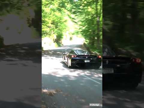 Ferrari Enzo & 812 GTS driving up Mountain Road FAST!