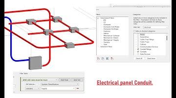 How do you add conduits filter in Revit?