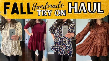 FALL TRY ON HAUL~HANDMADE WARDROBE, SIMPLICITY PATTERNS AND MCCALL PATTERN SEWING CLOTHES FOR FALL,