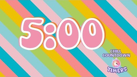 5 Minute Chill Countdown Timer with Relaxing Lofi Music