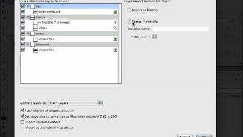 Importing Illustrator Files into Flash