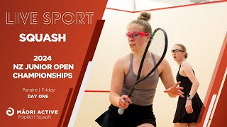 Squash NZ | New Zealand Junior Open  2024 | Day 1