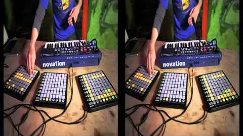 Novation Live beats with UltraNova and Launchpad  Part 2