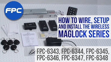 How to Wire, Setup and Install the Wireless Keypad and exit button to a Maglock