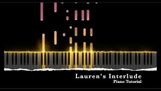 Video thumbnail of "Lauren's Interlude - Hamilton Piano Tutorial"