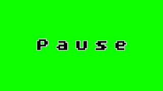 Футаж Pause 8bit на зелёном фоне (хромакей) HD