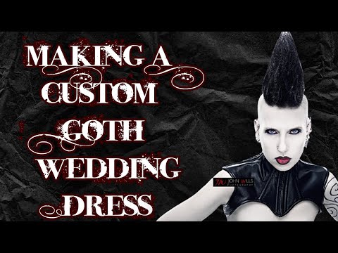 gothic black wedding dresses