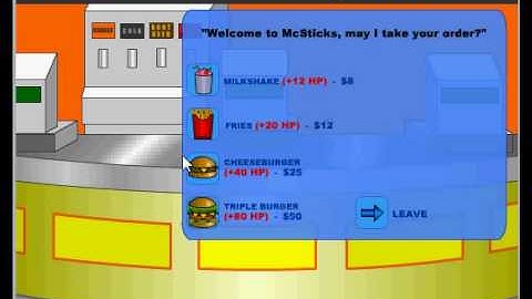 Stick RPG Red Convertible and bar fight