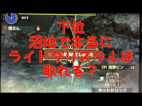 モンハンx Mhx 沼地 本当に ライトクリスタルは取れる モンハンクロス Youtube