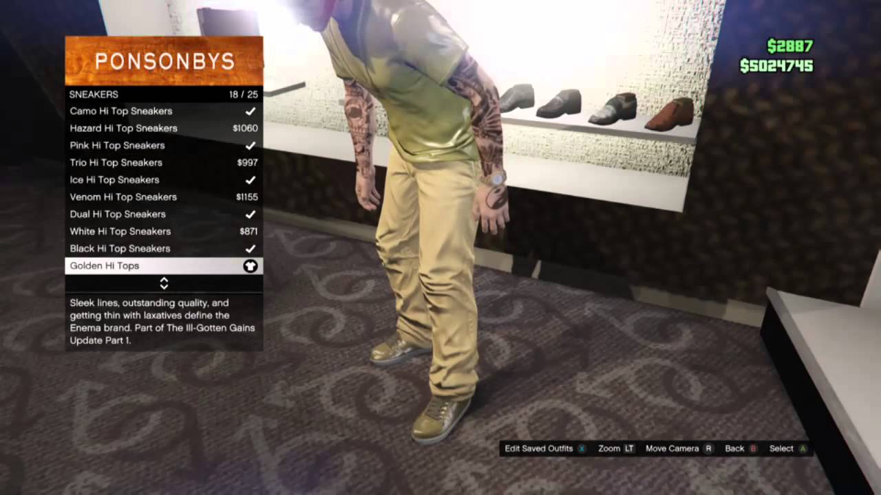 Gta 5 online how to make a gold outfit YouTube