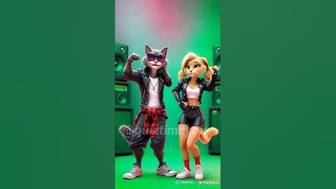 Thumbnail of ROSÉ & Bruno Mars - APT. #rosé #brunomars #apt #kpopedit  #cats #dance #ai #aigenerated #kpop #song