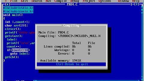 program to print name ten times without using loop or goto statement in C language in hindi