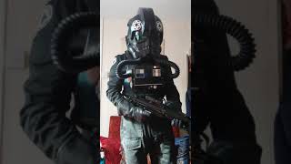 Test fitting my TIE pilot costume and testing aker amp